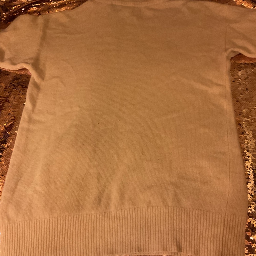 Paul et Duffier Cream Turtleneck Sweater size L - Picture 5 of 8